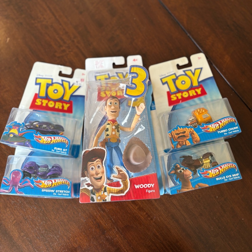 Toy Story Woody Figure and Hot Wheels Set
